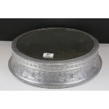 Early 20th century Circular Wedding Cake Stand with Mirrored Top, 40cms diameter