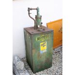 Early 20th century Morris of Shrewsbury Green Garage Oil Dispenser