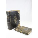 A 19th century HB book Royal Natural History publish 1896 together with a leather bound bible with