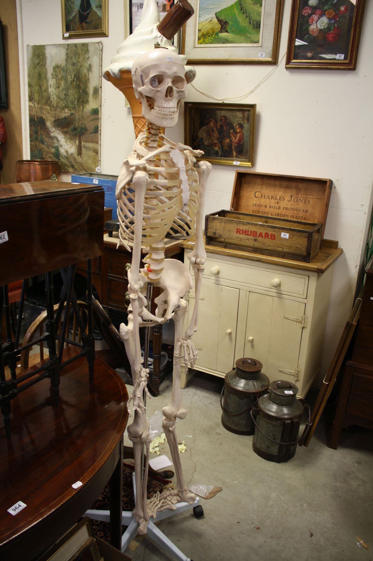 Complete Medical Skeleton on Stand - Image 2 of 4