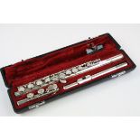 Cased Yamaha Flute, model YFL 211S