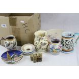 A quantity of ceramics to include Cartler Stabler Adams bulbous vase Glyn Colledge tankard and