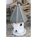 Painted Wooden Octagonal Dovecote, 132cms high