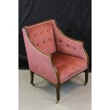 Mahogany Wing Back Ladies Salon Chair