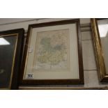 Framed and Glazed George Philip & Son Map of Shropshire