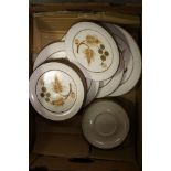 Denby Stoneware Part Dinner Service with Fern decoration