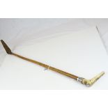 Local interest: a mid 19th century riding crop, inscribed H Poynder, who was High Sheriff of