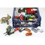 Collection of Playworn Vehicles including Corgi and Stobart
