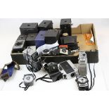 Collection of Vintage Box Cameras, mainly made by Kodak plus a selection of 8mm Cine Cameras