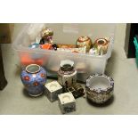 Mixed Lot of Oriental Ceramics, Cloisonne, Soapstone, etc