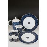Pied A Terre Ceramic ' Peacock ' Part Tea Set