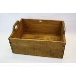 Vintage Pine Bottle Crate