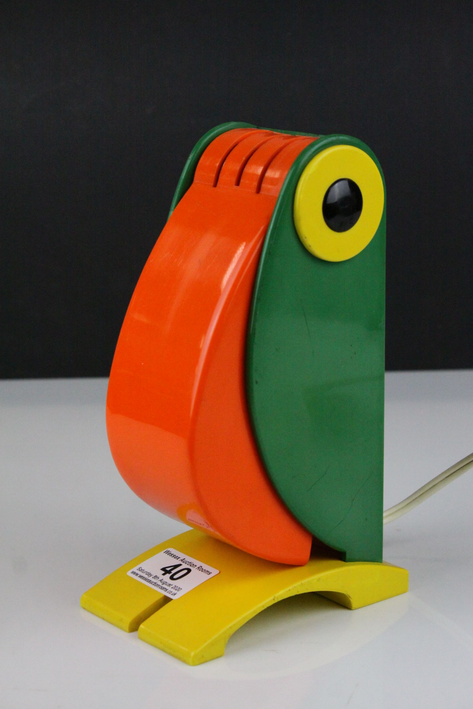 Mid 20th century 1960's Italian Plastic ' Old Timer Ferrari ' Toucan Table Lamp designed by OTF, - Image 2 of 5