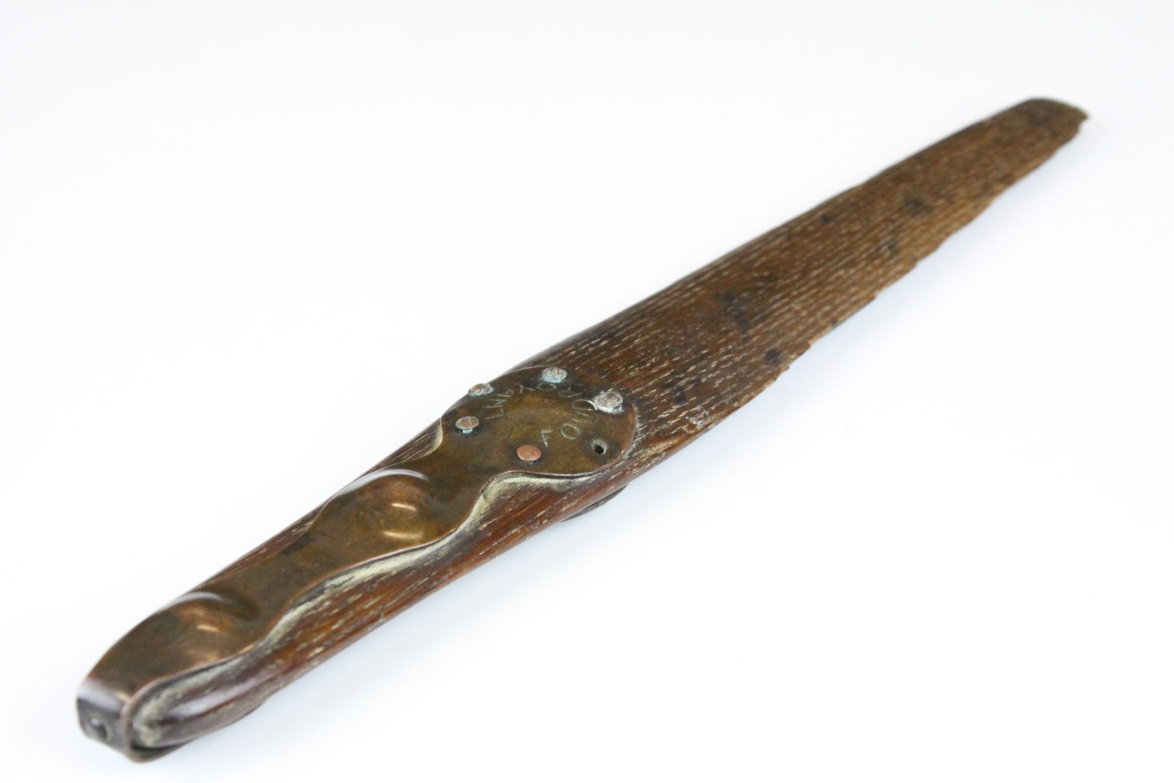 Nelson and Naval Interest - Paper Knife made from the Oak and Copper of HMS Foudroyant, Nelson's