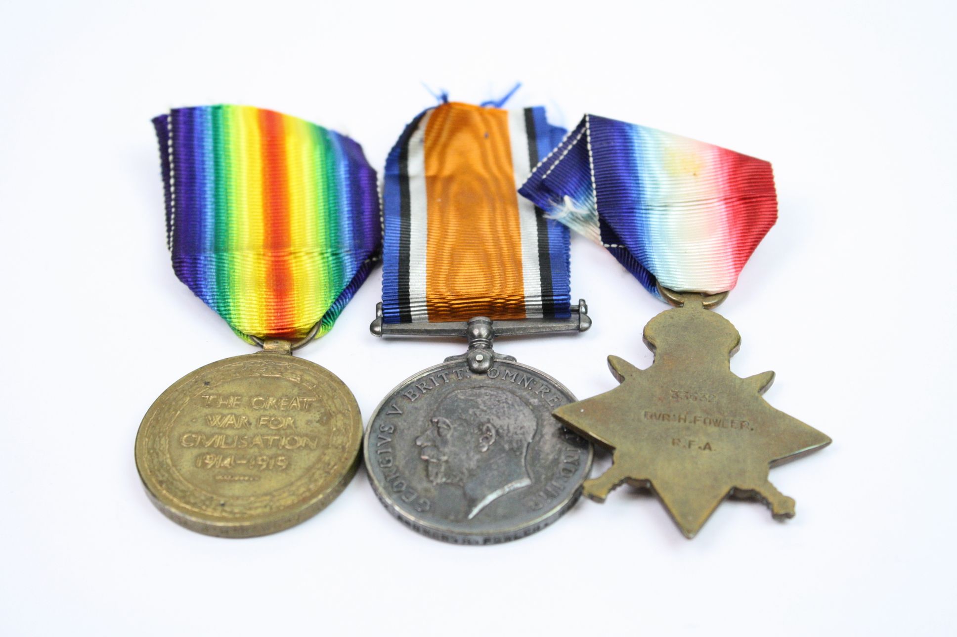 A Full Size British World War One Medal Trio To Include The British War Medal, The Victory Medal And - Image 8 of 13