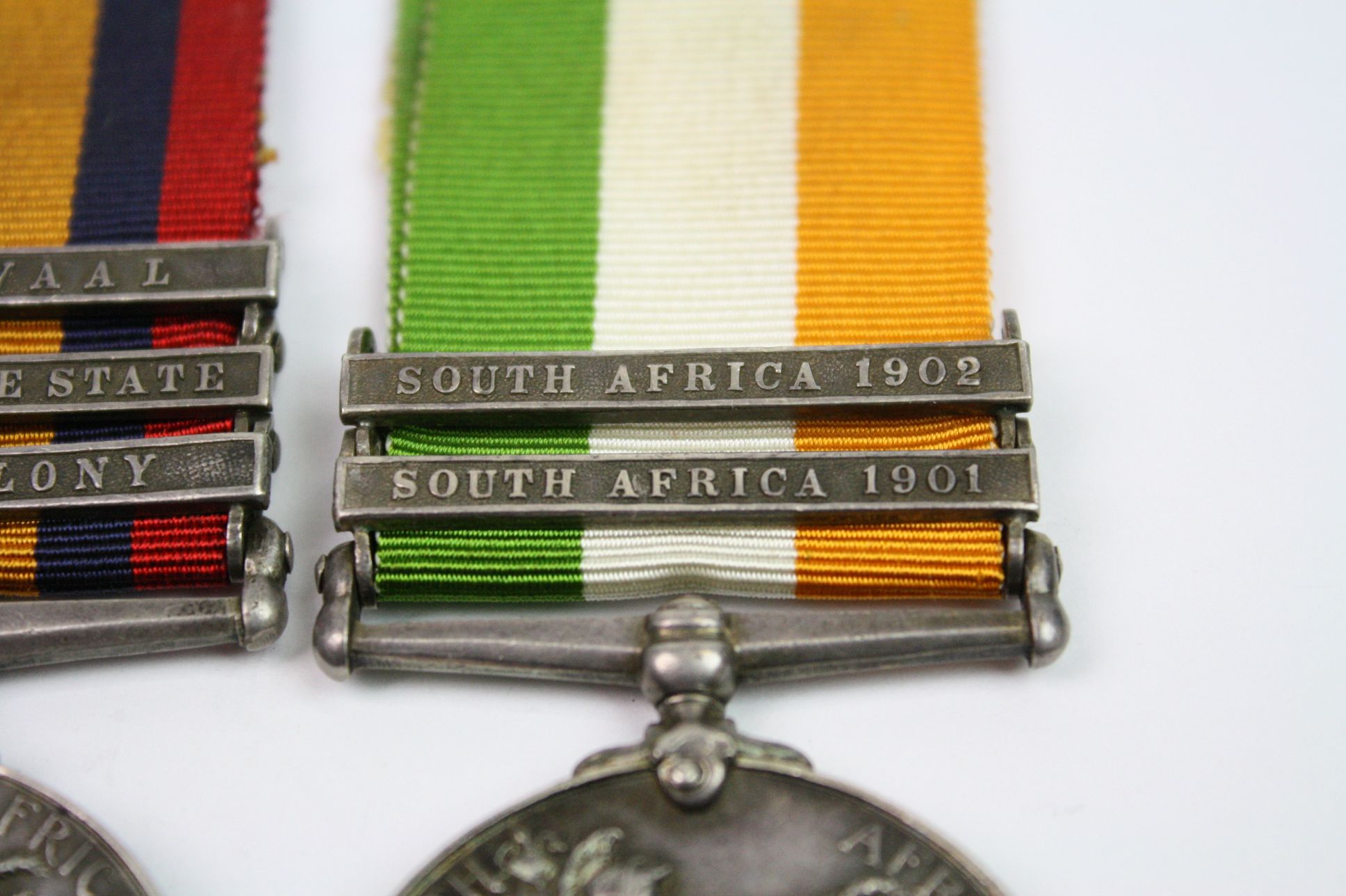 A Queens South Africa And Kings South Africa Medal Pair With A Total Of Five Bars To Include The - Image 4 of 13