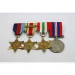 A Full Size British World War Two Medal Group To Include The British War Medal, The Italy Star,
