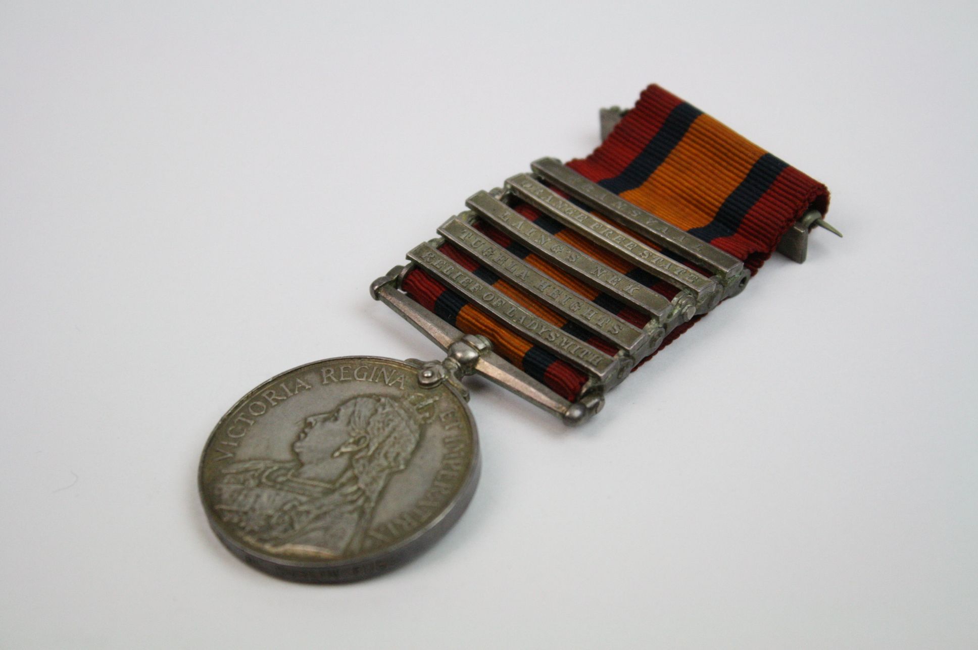 A Full Size Queens South Africa Medal With Five Bars To Include The Transvaal, Orange Free State, - Image 3 of 14