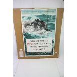 Original World War II Advertising Poster - Mrs Churchill's Red Cross ' Aid to Russia Fund ' ' Will