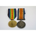 A British Full Size World War One Medal Pair To Include The Victory Medal And The British War