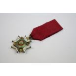 A British Knights Commander Of The Order Of The Bath (K.C.B) Miniature Medal With Original Ribbon.