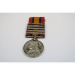 A Full Size Queens South Africa Medal With Five Bars To Include The South Africa 1901, The South