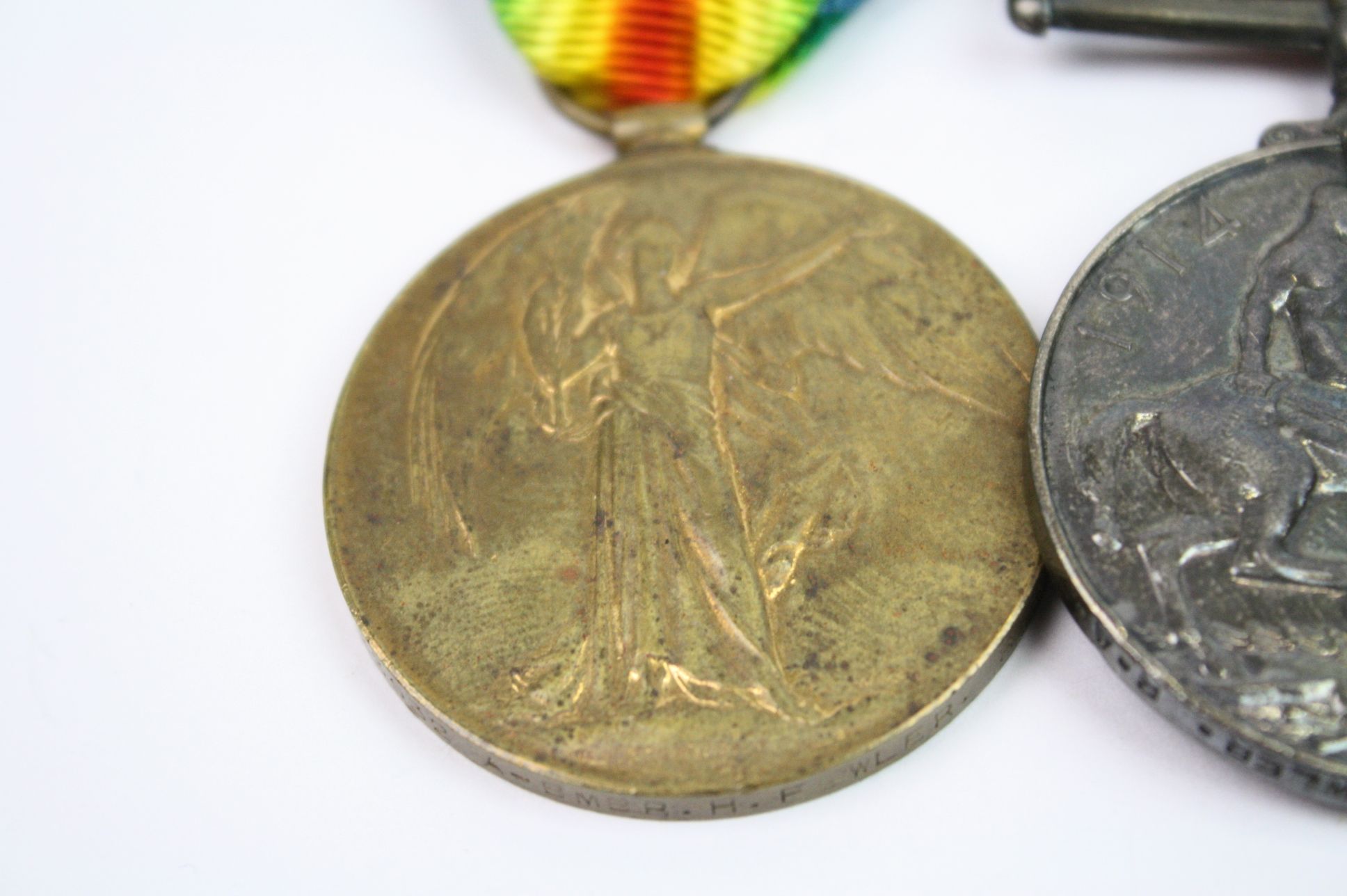 A Full Size British World War One Medal Trio To Include The British War Medal, The Victory Medal And - Image 3 of 13