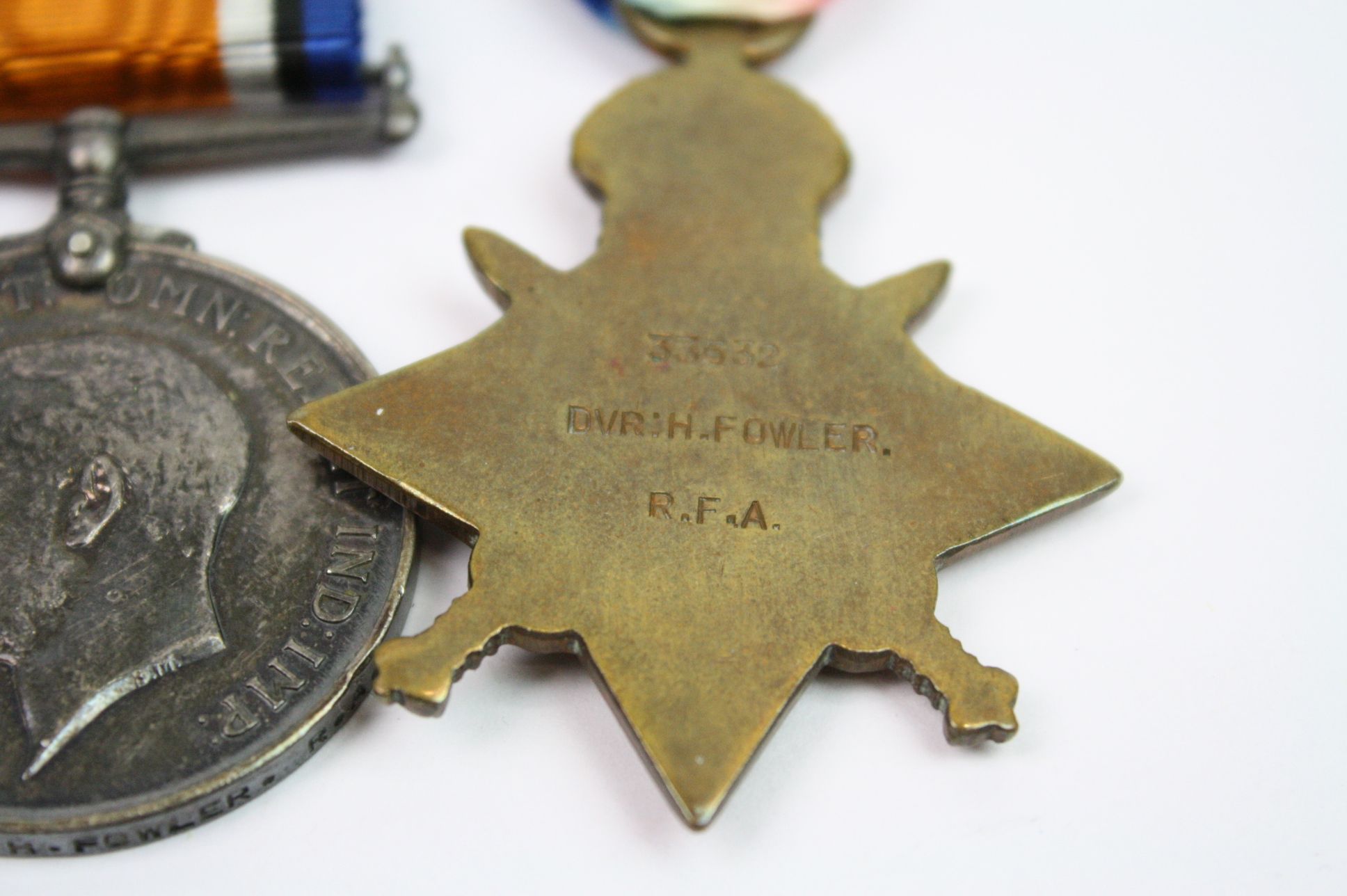 A Full Size British World War One Medal Trio To Include The British War Medal, The Victory Medal And - Image 12 of 13