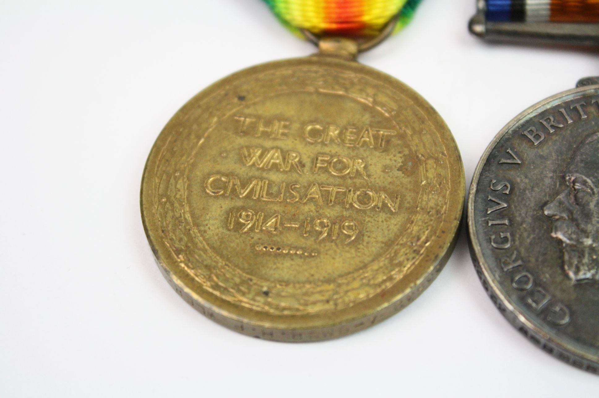 A Full Size British World War One Medal Trio To Include The British War Medal, The Victory Medal And - Image 10 of 13