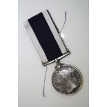 A Full Size Victorian Naval Long Service And Good Conduct Medal Named To J.J. DUDLEY