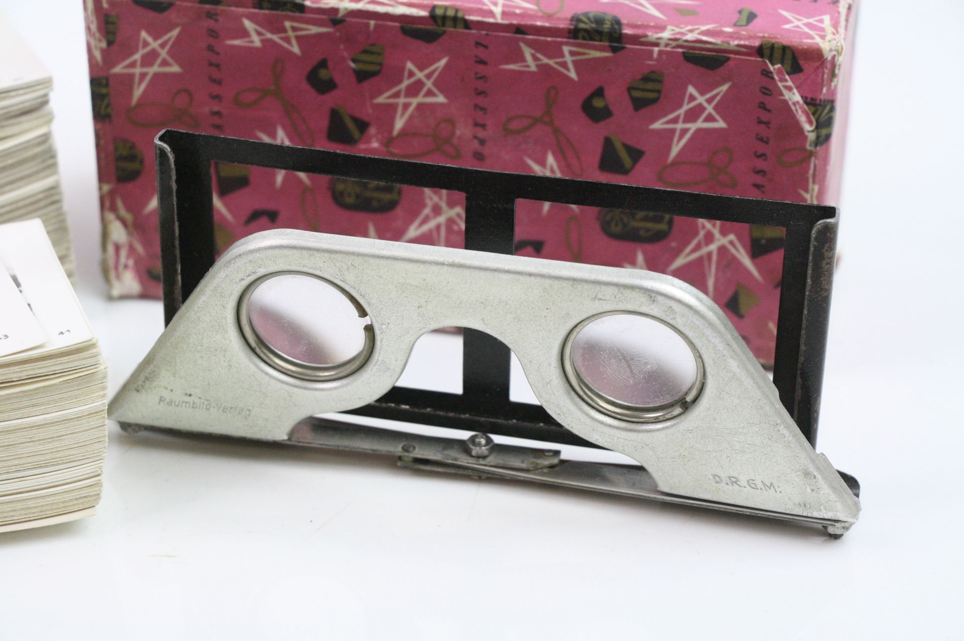 Two Sets Of World War Two German Third Reich Stereoscope Cards Complete With Viewer, Many Photo's - Image 3 of 11