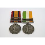 A Queens South Africa And Kings South Africa Medal Pair With A Total Of Five Bars To Include The