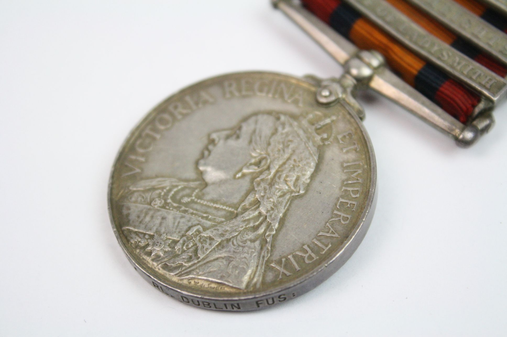 A Full Size Queens South Africa Medal With Five Bars To Include The Transvaal, Orange Free State, - Image 6 of 14