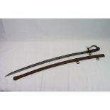 A 1796 Pattern British Light Cavalry Troopers Sabre Sword With Original Scabbard.