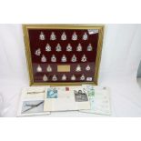 A Limited Edition Framed And Glazed Royal Air Force Museum Badge Collection Together With A