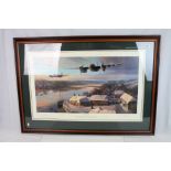 A Framed And Glazed Limited Edition Print By Nicholas Trudgian Entitled "Mosquitos At Dusk" Numbered
