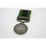 A Full Size British 1909 India General Service Medal With Waziristan 1921-24 Bar, Named And Issued