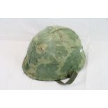 A Military Helmet Complete With Original Liner.