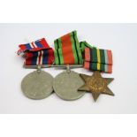 A Full Size British World War Two Medal Group To Include The Defence Medal, The British War Medal