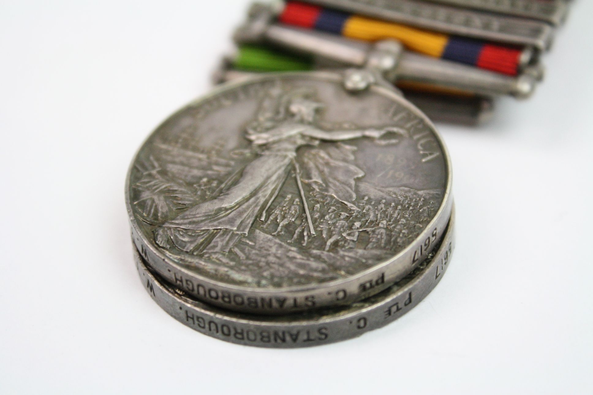 A Queens South Africa And Kings South Africa Medal Pair With A Total Of Five Bars To Include The - Image 8 of 13