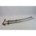 A George V General Officer's Mameluke Sword, Gilt Hilt, Ivory Grips, The Etched Blade By Ranken &