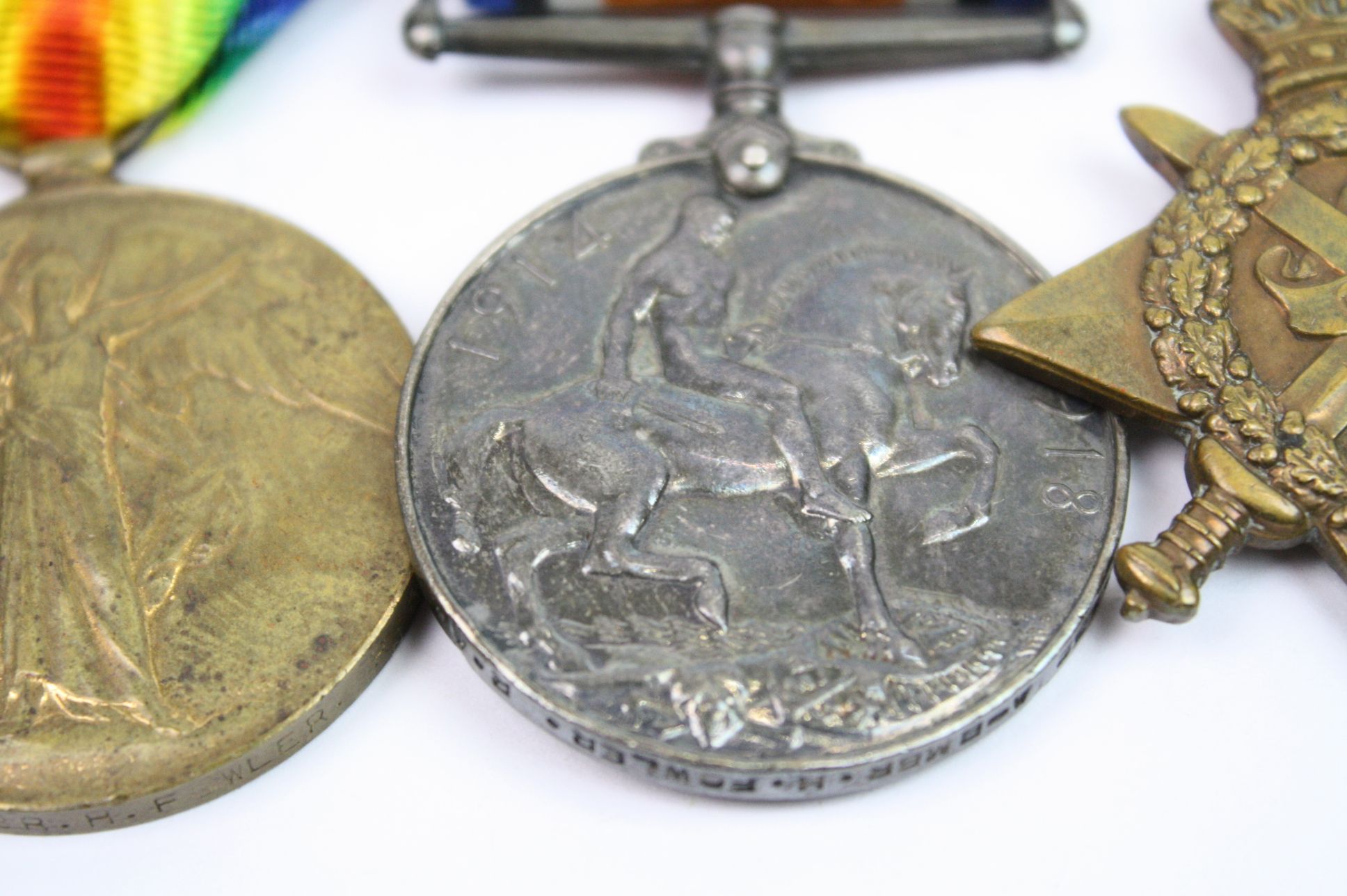 A Full Size British World War One Medal Trio To Include The British War Medal, The Victory Medal And - Image 4 of 13