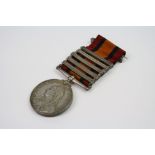 A Full Size Queens South Africa Medal With Five Bars To Include The Transvaal, Orange Free State,