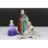 Two Royal Doulton Figurines - ' Jean ' HN2032 and ' Marie ' HN1370 plus Austrian Belvedere
