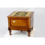 Victorian Mahogany Box Commode, h.41cms w.49cms