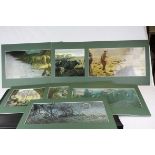 Collection of Twelve Mounted John Seerey-Lester African Big Game / Wildlife Prints, each 27cms x