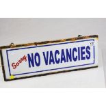 Illuminated ' Sorry No Vacancies ' Sign, L.47cms