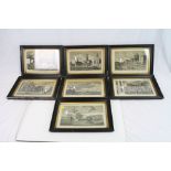 William Allen, Set of Seven 18th century Black and White Engravings being Views of Dublin, all
