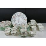 Quantity of Minton Haddon Hall Dinner and Tea Ware together with part Staffordshire Tea Set
