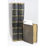 Late 19th / Early 20th century Two Large Holy Bibles being Volumes I and II of The Imperial Family